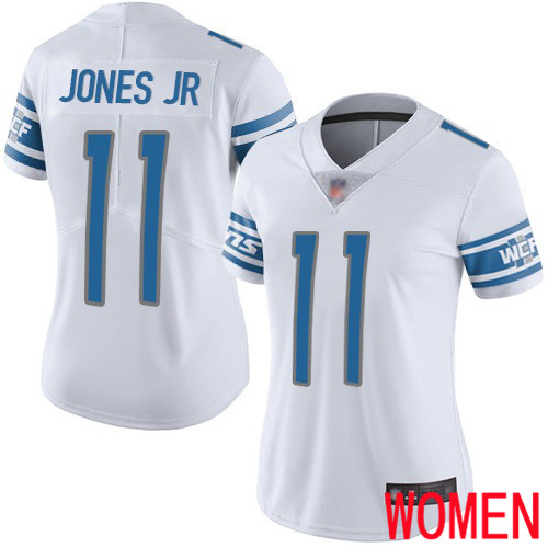 Detroit Lions Limited White Women Marvin Jones Jr Road Jersey NFL Football #11 Vapor Untouchable->women nfl jersey->Women Jersey
